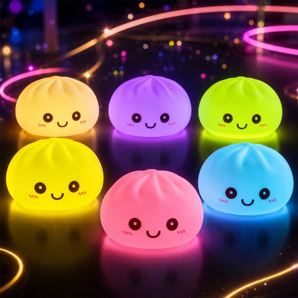 🥟 Świecący Pieróg LED – Lampka Nocna do Sypialni