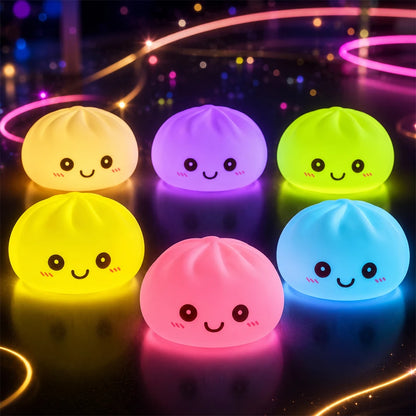 🥟 Świecący Pieróg LED – Lampka Nocna do Sypialni