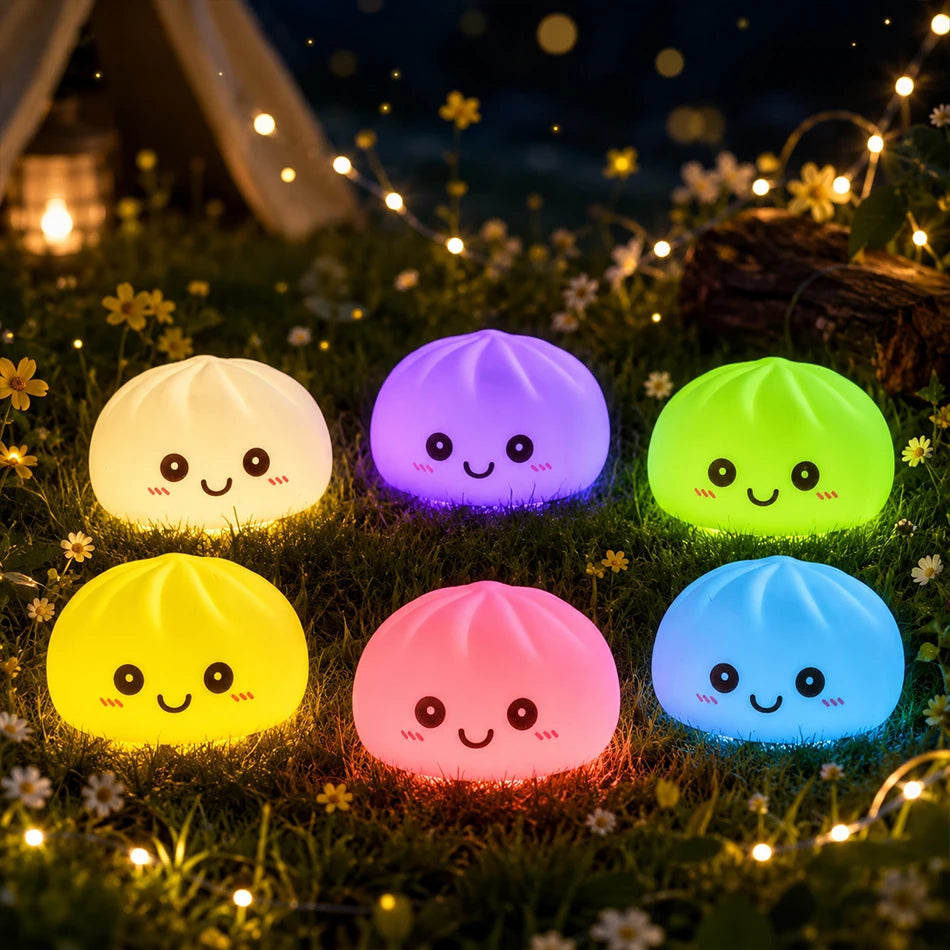 🥟 Świecący Pieróg LED – Lampka Nocna do Sypialni